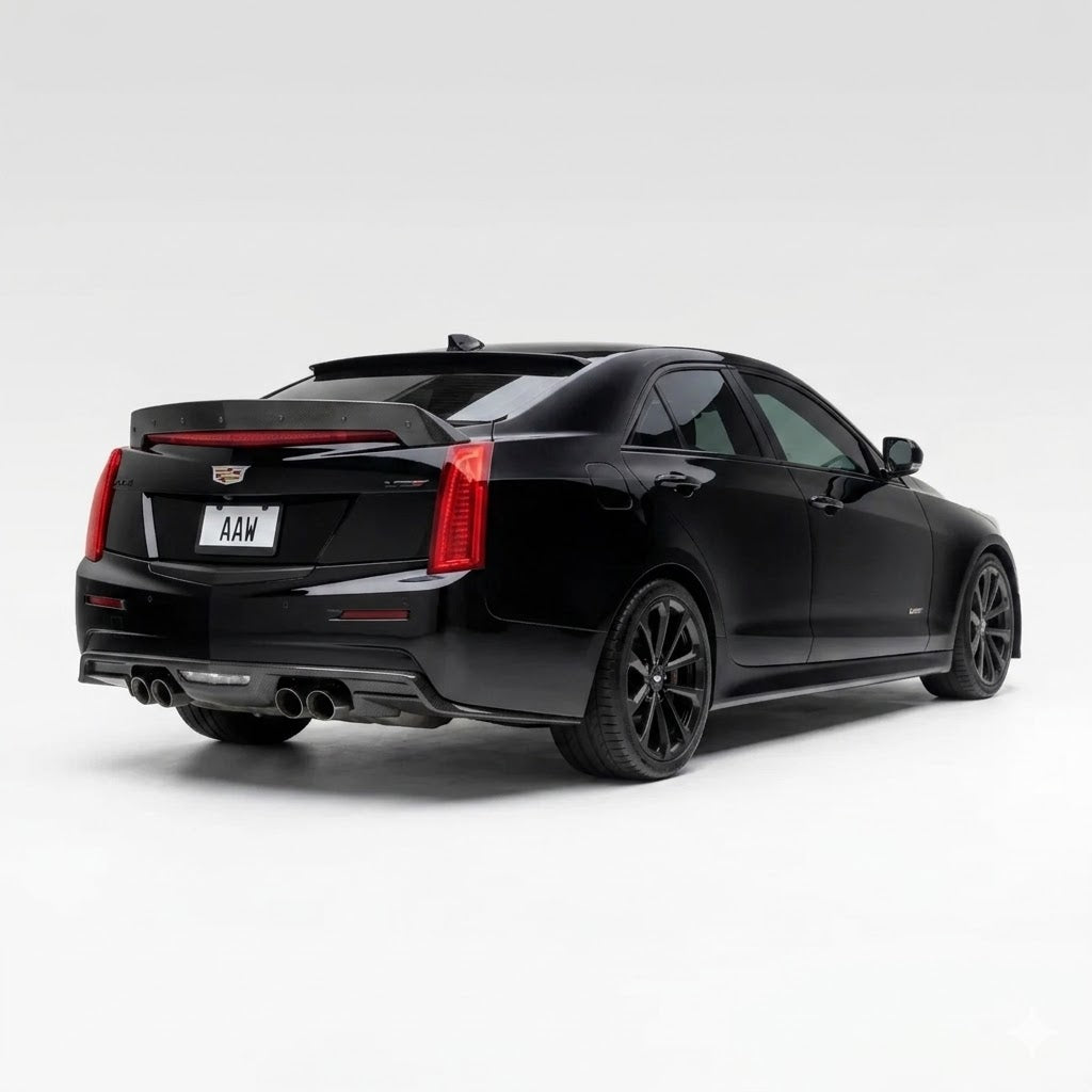 2016-2019 CADILLAC ATS-V | GM FACTORY STYLE CARBON FIBER REAR BUMPER DIFFUSER