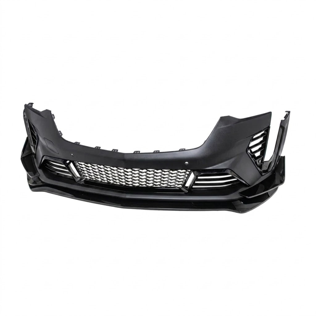 2021-2026 CADILLAC CT4-V BLACKWING | GM FACTORY REPLACEMENT FRONT BUMPER WITH CARNARDS & SPLITTER