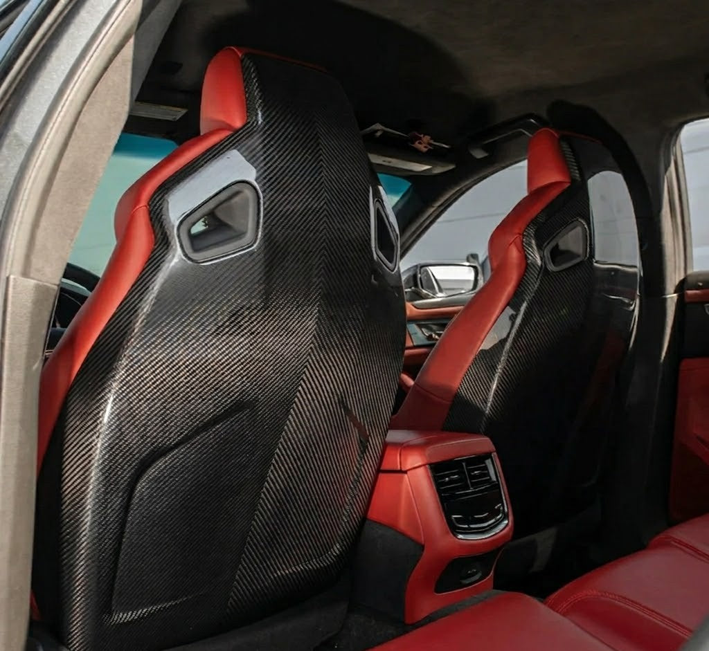 2016-2019 CADILLAC ATS-V 2016-2019 CTS-V | CARBON FIBER SEAT BACK REPLACEMENT COVER